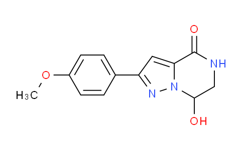CAS No. 1416340-72-1, 7-Hydroxy-2-(4-methoxyphenyl)-6,7-dihydropyrazolo[1,5-a]pyrazin-4(5H)-one