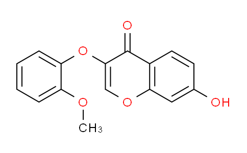 CAS No. 137988-01-3, 7-Hydroxy-3-(2-methoxyphenoxy)-4H-chromen-4-one