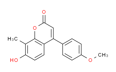 CAS No. 370583-62-3, 7-Hydroxy-4-(4-methoxyphenyl)-8-methyl-2H-chromen-2-one