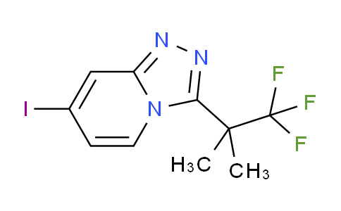 CAS No. 1057393-91-5, 7-Iodo-3-(1,1,1-trifluoro-2-methylpropan-2-yl)-[1,2,4]triazolo[4,3-a]pyridine