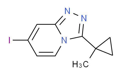 CAS No. 1057393-50-6, 7-Iodo-3-(1-methylcyclopropyl)-[1,2,4]triazolo[4,3-a]pyridine
