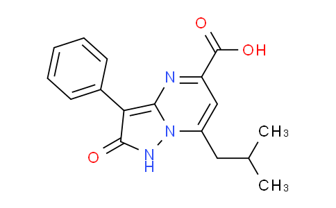 CAS No. 1573547-47-3, 7-Isobutyl-2-oxo-3-phenyl-1,2-dihydropyrazolo[1,5-a]pyrimidine-5-carboxylic acid