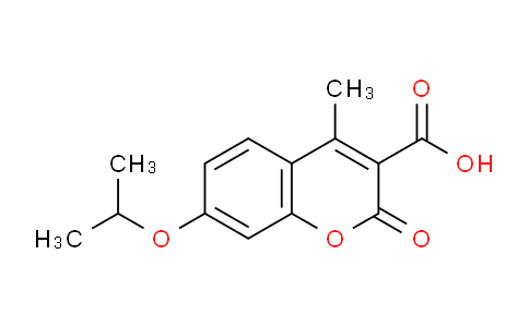 CAS No. 1361003-78-2, 7-Isopropoxy-4-methyl-2-oxo-2H-chromene-3-carboxylic acid