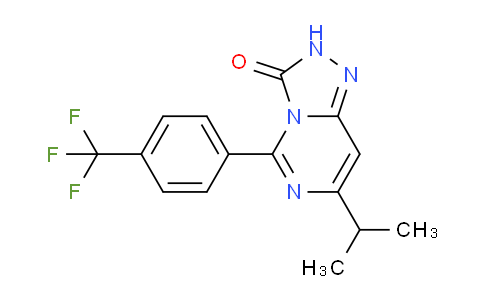 CAS No. 1281659-51-5, 7-Isopropyl-5-(4-(trifluoromethyl)phenyl)-[1,2,4]triazolo[4,3-c]pyrimidin-3(2H)-one