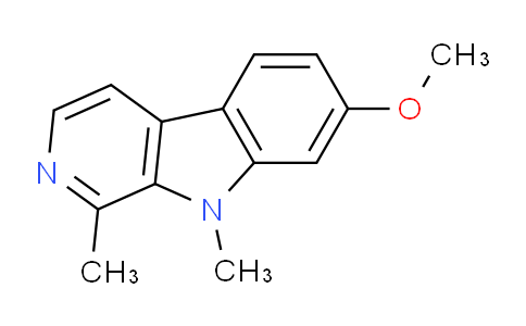 CAS No. 6519-18-2, 7-Methoxy-1,9-dimethyl-9H-pyrido[3,4-b]indole