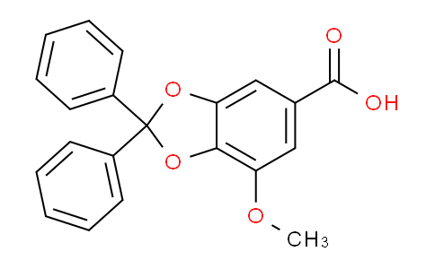 CAS No. 717131-59-4, 7-Methoxy-2,2-diphenylbenzo[d][1,3]dioxole-5-carboxylic acid