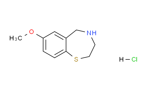 CAS No. 1956386-58-5, 7-Methoxy-2,3,4,5-tetrahydrobenzo[f][1,4]thiazepine hydrochloride