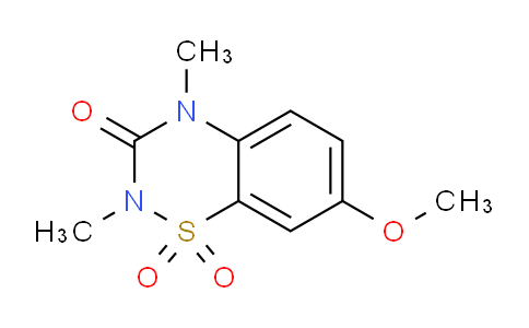 CAS No. 1000575-78-9, 7-Methoxy-2,4-dimethyl-2H-benzo[e][1,2,4]thiadiazin-3(4H)-one 1,1-dioxide