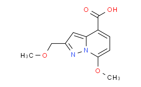 CAS No. 1009602-42-9, 7-Methoxy-2-(methoxymethyl)pyrazolo[1,5-a]pyridine-4-carboxylic acid