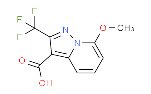 CAS No. 1454802-85-7, 7-Methoxy-2-(trifluoromethyl)pyrazolo[1,5-a]pyridine-3-carboxylic acid