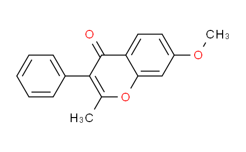 CAS No. 19725-44-1, 7-Methoxy-2-methyl-3-phenyl-4H-chromen-4-one