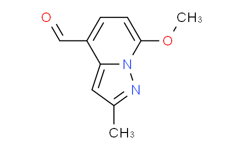 CAS No. 1823913-56-9, 7-Methoxy-2-methylpyrazolo[1,5-a]pyridine-4-carbaldehyde