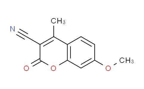 CAS No. 28132-19-6, 7-Methoxy-4-methyl-2-oxo-2H-chromene-3-carbonitrile