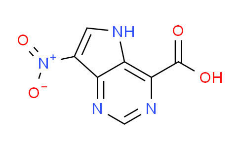 CAS No. 916213-56-4, 7-Nitro-5H-pyrrolo[3,2-d]pyrimidine-4-carboxylic acid