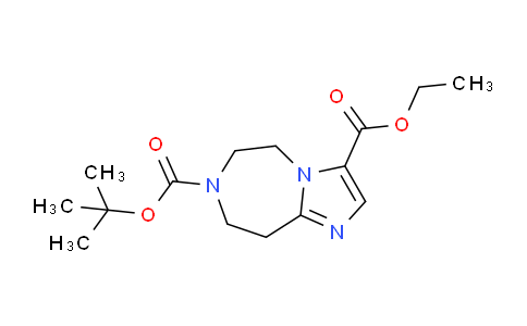 CAS No. 1341037-28-2, 7-tert-Butyl 3-ethyl 8,9-dihydro-5H-imidazo[1,2-d][1,4]diazepine-3,7(6H)-dicarboxylate