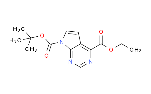 CAS No. 1357147-41-1, 7-tert-Butyl 4-ethyl 7H-pyrrolo[2,3-d]pyrimidine-4,7-dicarboxylate