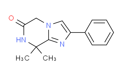 CAS No. 1416439-61-6, 8,8-Dimethyl-2-phenyl-7,8-dihydroimidazo[1,2-a]pyrazin-6(5H)-one
