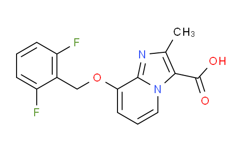 CAS No. 1415501-19-7, 8-((2,6-Difluorobenzyl)oxy)-2-methylimidazo[1,2-a]pyridine-3-carboxylic acid