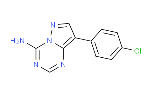 CAS No. 1030457-06-7, 8-(4-Chlorophenyl)pyrazolo[1,5-a][1,3,5]triazin-4-amine