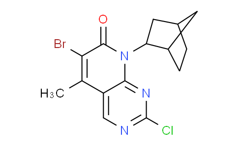 CAS No. 1956331-15-9, 8-(Bicyclo[2.2.1]heptan-2-yl)-6-bromo-2-chloro-5-methylpyrido[2,3-d]pyrimidin-7(8H)-one