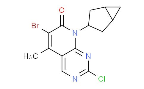 CAS No. 1956383-10-0, 8-(Bicyclo[3.1.0]hexan-3-yl)-6-bromo-2-chloro-5-methylpyrido[2,3-d]pyrimidin-7(8H)-one