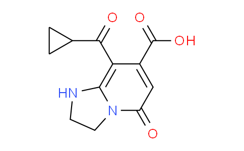 CAS No. 1263211-05-7, 8-(Cyclopropanecarbonyl)-5-oxo-1,2,3,5-tetrahydroimidazo[1,2-a]pyridine-7-carboxylic acid