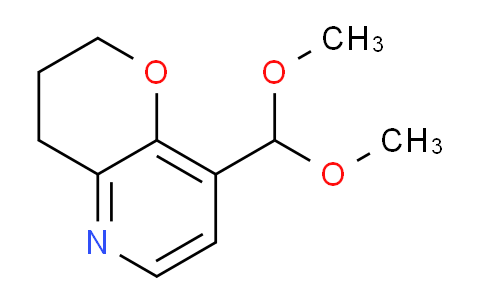 CAS No. 1346447-02-6, 8-(Dimethoxymethyl)-3,4-dihydro-2H-pyrano[3,2-b]pyridine