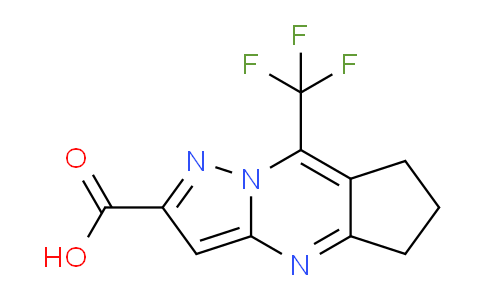 CAS No. 505054-58-0, 8-(Trifluoromethyl)-6,7-dihydro-5H-cyclopenta[d]pyrazolo[1,5-a]pyrimidine-2-carboxylic acid
