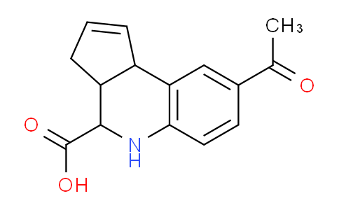 CAS No. 312714-12-8, 8-Acetyl-3a,4,5,9b-tetrahydro-3H-cyclopenta[c]quinoline-4-carboxylic acid