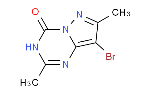 CAS No. 55457-59-5, 8-Bromo-2,7-dimethylpyrazolo[1,5-a][1,3,5]triazin-4(3H)-one