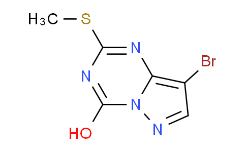 CAS No. 54346-35-9, 8-Bromo-2-(methylthio)pyrazolo[1,5-a][1,3,5]triazin-4-ol