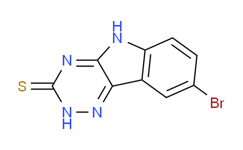 CAS No. 103845-98-3, 8-Bromo-2H-[1,2,4]triazino[5,6-b]indole-3(5H)-thione
