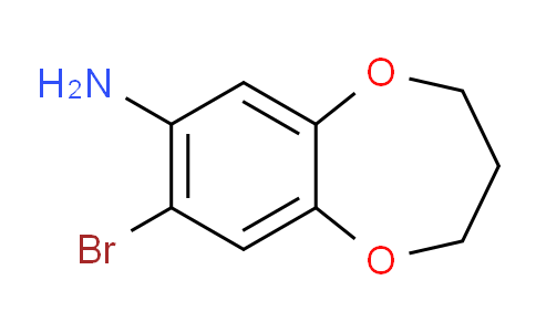 CAS No. 33631-96-8, 8-Bromo-3,4-dihydro-2H-benzo[b][1,4]dioxepin-7-amine