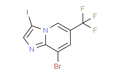 CAS No. 2384795-34-8, 8-Bromo-3-iodo-6-(trifluoromethyl)imidazo[1,2-a]pyridine