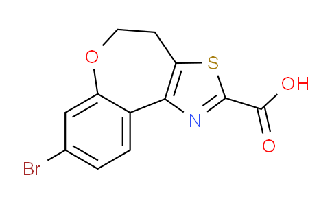 CAS No. 1189815-93-7, 8-Bromo-4,5-dihydrobenzo[2,3]oxepino[4,5-d]thiazole-2-carboxylic acid