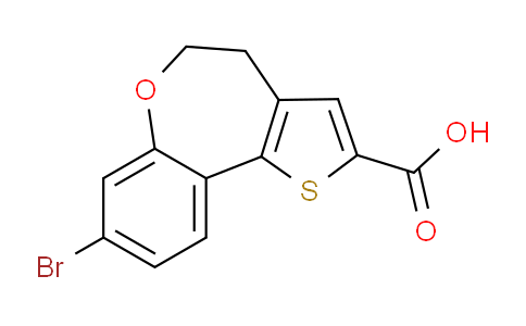 CAS No. 1189815-77-7, 8-Bromo-4,5-dihydrobenzo[b]thieno[2,3-d]oxepine-2-carboxylic acid