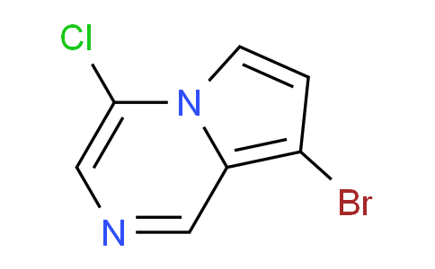 CAS No. 1416439-60-5, 8-Bromo-4-chloropyrrolo[1,2-a]pyrazine