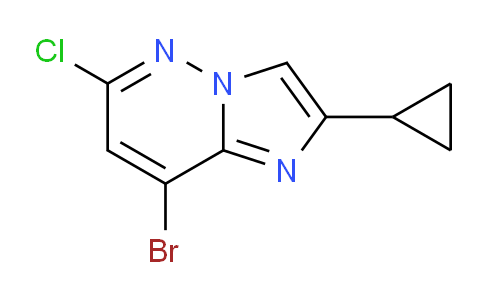 CAS No. 1298031-95-4, 8-Bromo-6-chloro-2-cyclopropylimidazo[1,2-b]pyridazine