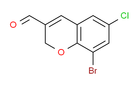 CAS No. 885271-03-4, 8-Bromo-6-chloro-2H-chromene-3-carbaldehyde