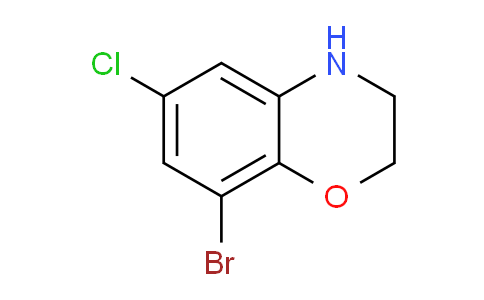 CAS No. 625394-67-4, 8-Bromo-6-chloro-3,4-dihydro-2H-benzo[b][1,4]oxazine
