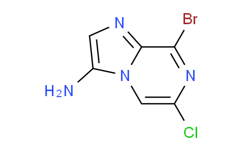 CAS No. 1289120-93-9, 8-Bromo-6-chloroimidazo[1,2-a]pyrazin-3-amine
