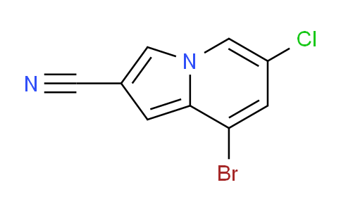 CAS No. 1474057-48-1, 8-Bromo-6-chloroindolizine-2-carbonitrile