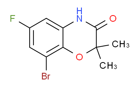 CAS No. 688363-74-8, 8-Bromo-6-fluoro-2,2-dimethyl-2H-benzo[b][1,4]oxazin-3(4H)-one
