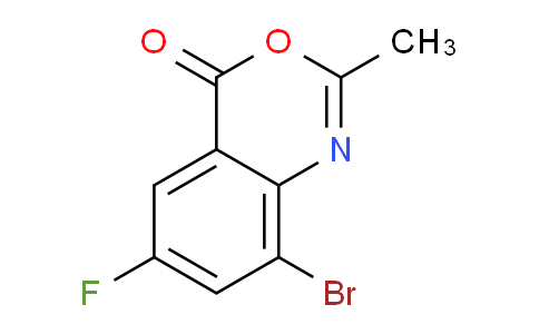 CAS No. 1352717-90-8, 8-Bromo-6-fluoro-2-methyl-4H-benzo[d][1,3]oxazin-4-one