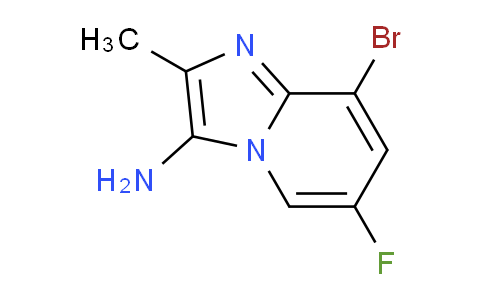 CAS No. 1504050-92-3, 8-Bromo-6-fluoro-2-methylimidazo[1,2-a]pyridin-3-amine