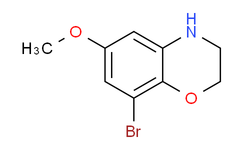 CAS No. 1373348-94-7, 8-Bromo-6-methoxy-3,4-dihydro-2H-benzo[b][1,4]oxazine