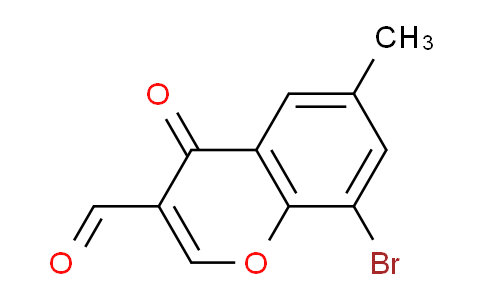 CAS No. 879559-55-4, 8-Bromo-6-methyl-4-oxo-4H-chromene-3-carbaldehyde