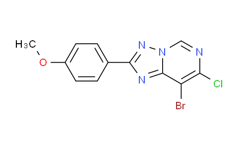 CAS No. 1254710-27-4, 8-Bromo-7-chloro-2-(4-methoxyphenyl)-[1,2,4]triazolo[1,5-c]pyrimidine