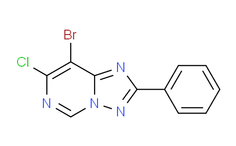 CAS No. 1254710-16-1, 8-Bromo-7-chloro-2-phenyl-[1,2,4]triazolo[1,5-c]pyrimidine