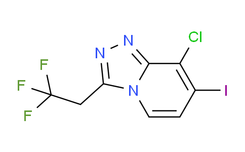 CAS No. 1255311-42-2, 8-Chloro-7-iodo-3-(2,2,2-trifluoroethyl)-[1,2,4]triazolo[4,3-a]pyridine